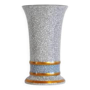 Royal Copenhagen crackle glazed vase, Denmark, 1950s