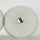 Stilux Milano, pair of round opaline glass ceiling lamps. 1960s