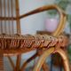 Armchair in rattan of the 1960s