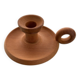 Bougeoir en bois naturel