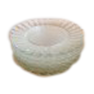 Vintage glass plates Lesieur Duralex Marguerite