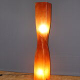 Orange fiberglass floor lamp design
