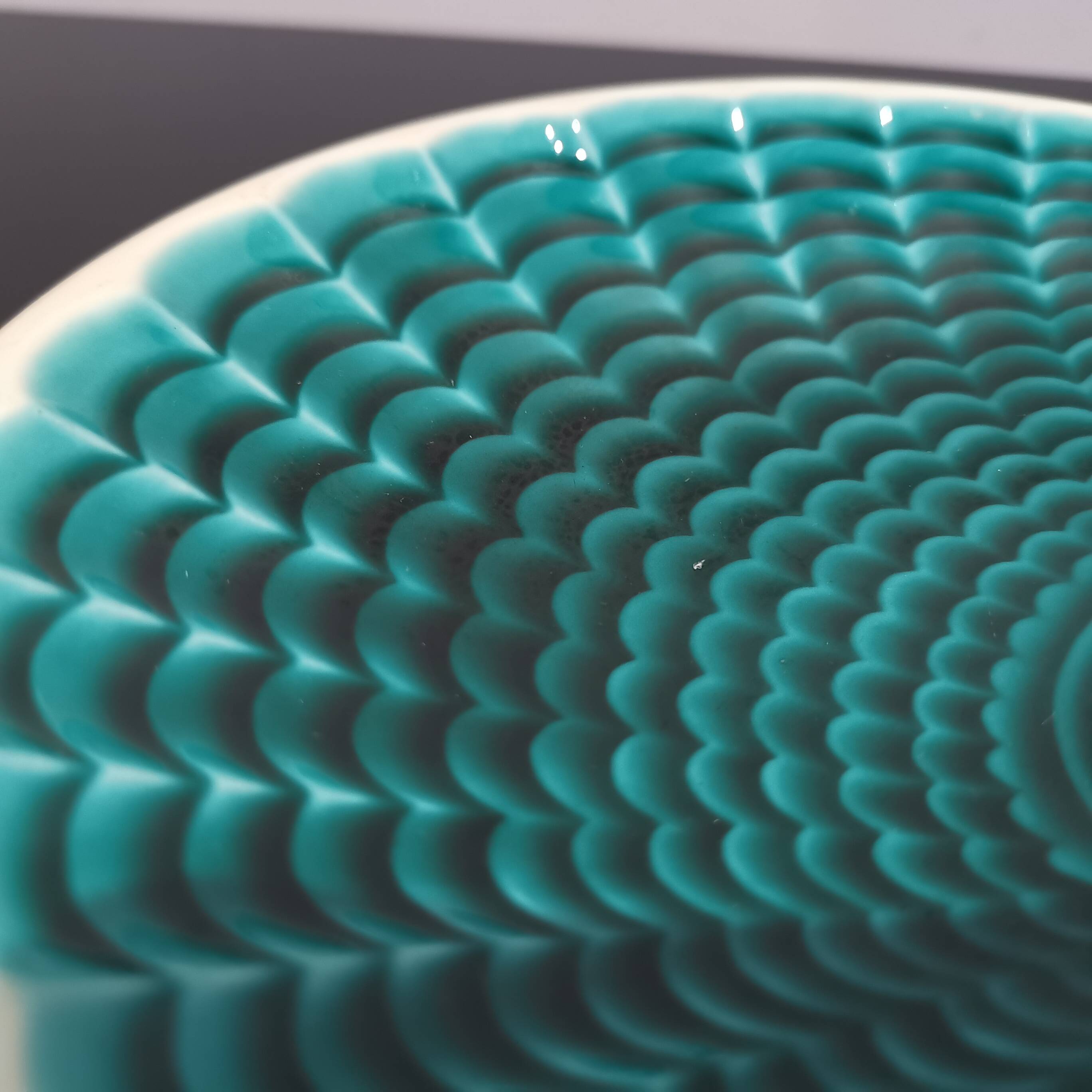 Appetizer dish Server 3 shells Verceram 60'S