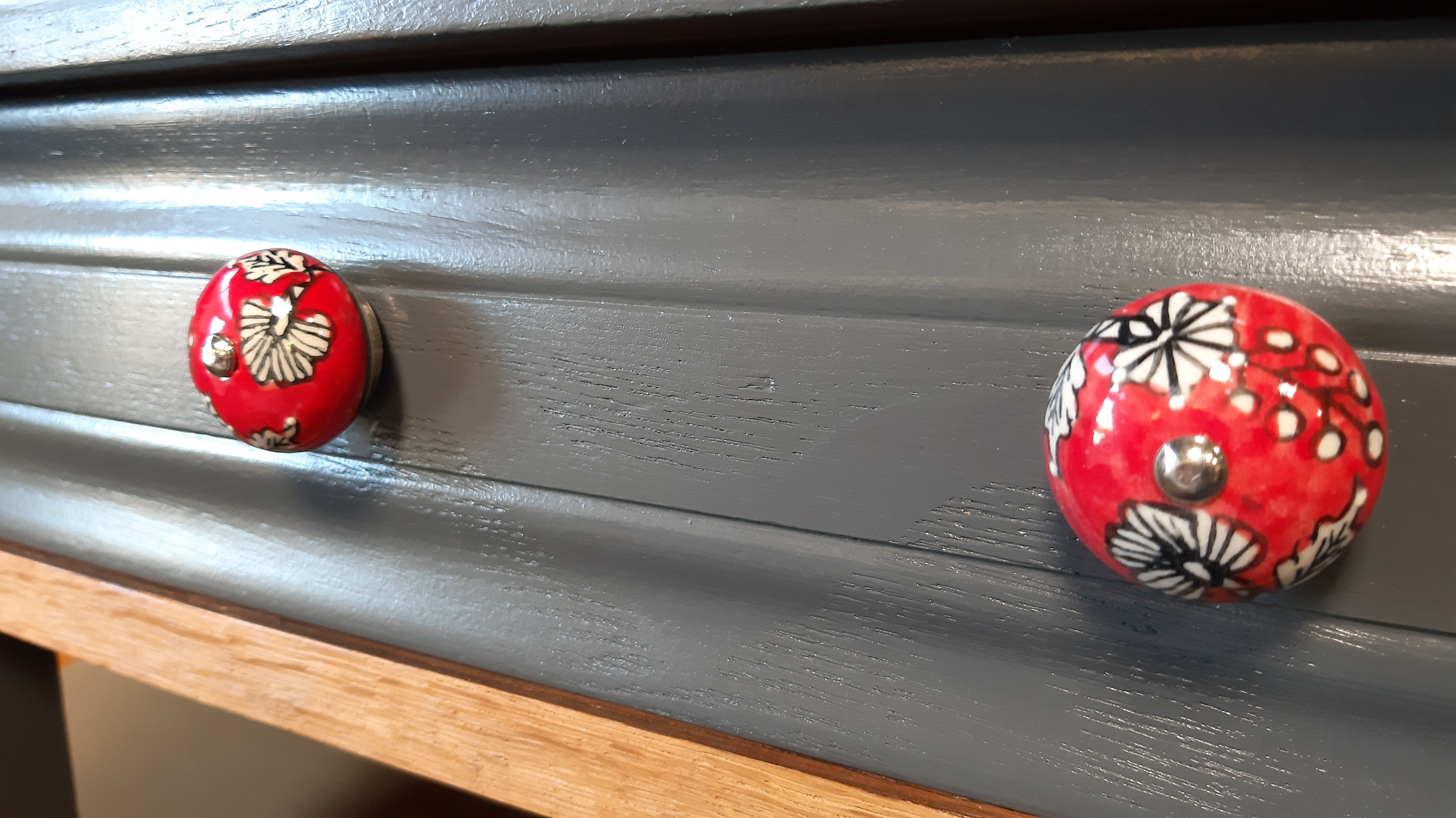 Buffet anthracite grey and natural wood