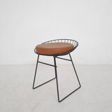 Cees Braakman for Pastoe KM05 metal wire stool, The Netherlands 1958