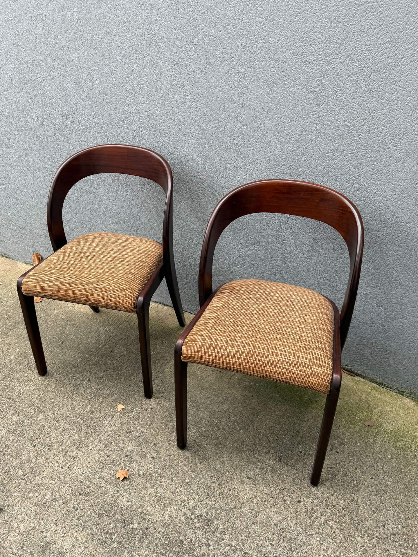 Set of 6 "Gondole" chairs by Baumann from the 1960s.