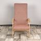 Vintage Recliner Armchair with Ottoman, 1960s, Czechoslovakia