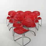 Ten 1970s chairs attributed to Gastone Rinaldi