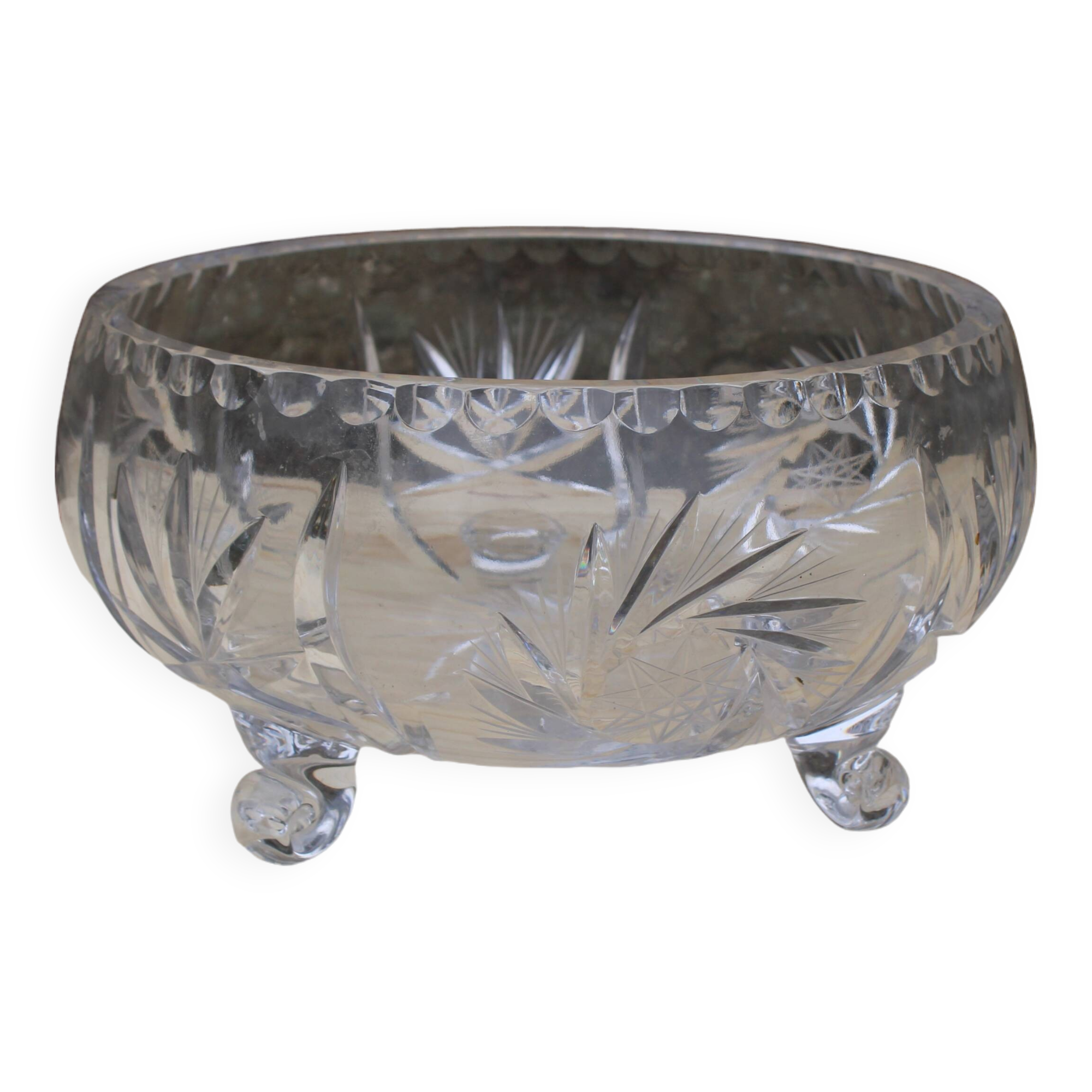 Crystal fruit bowl