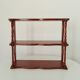 Étagère murale vintage en bois tourné
