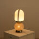 Lampe en opaline double éclairages 70's