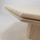 Italian travertine octagon coffee table, 1980