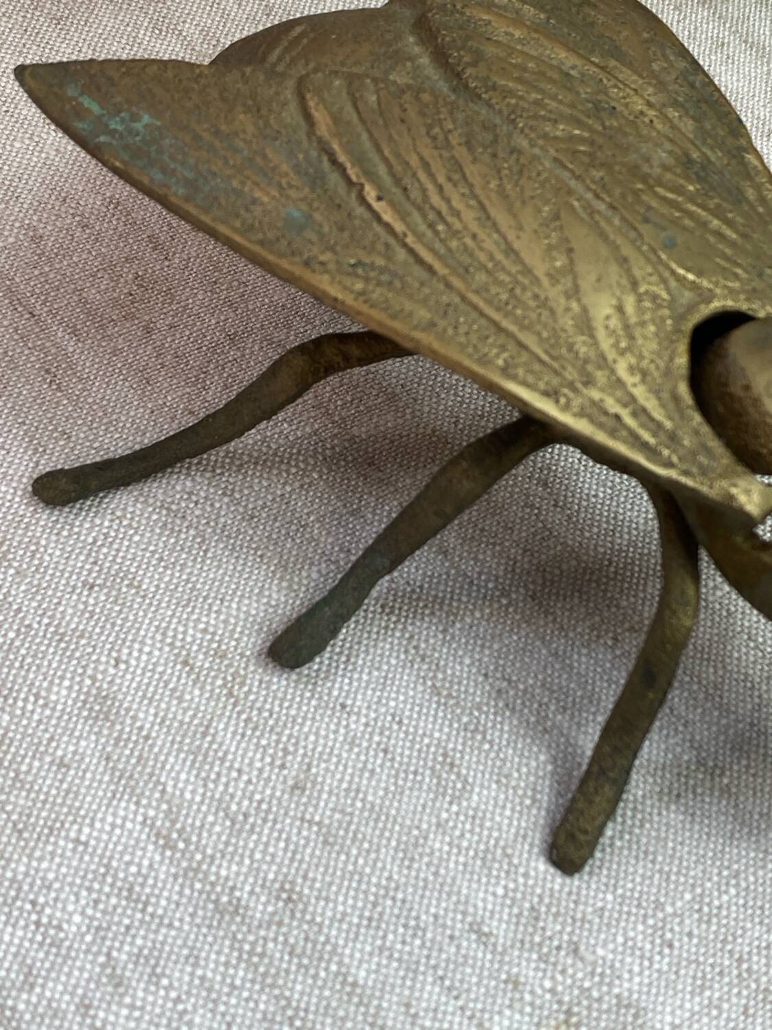 Brass fly ashtray