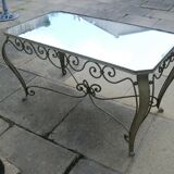 Table basse fer forgée