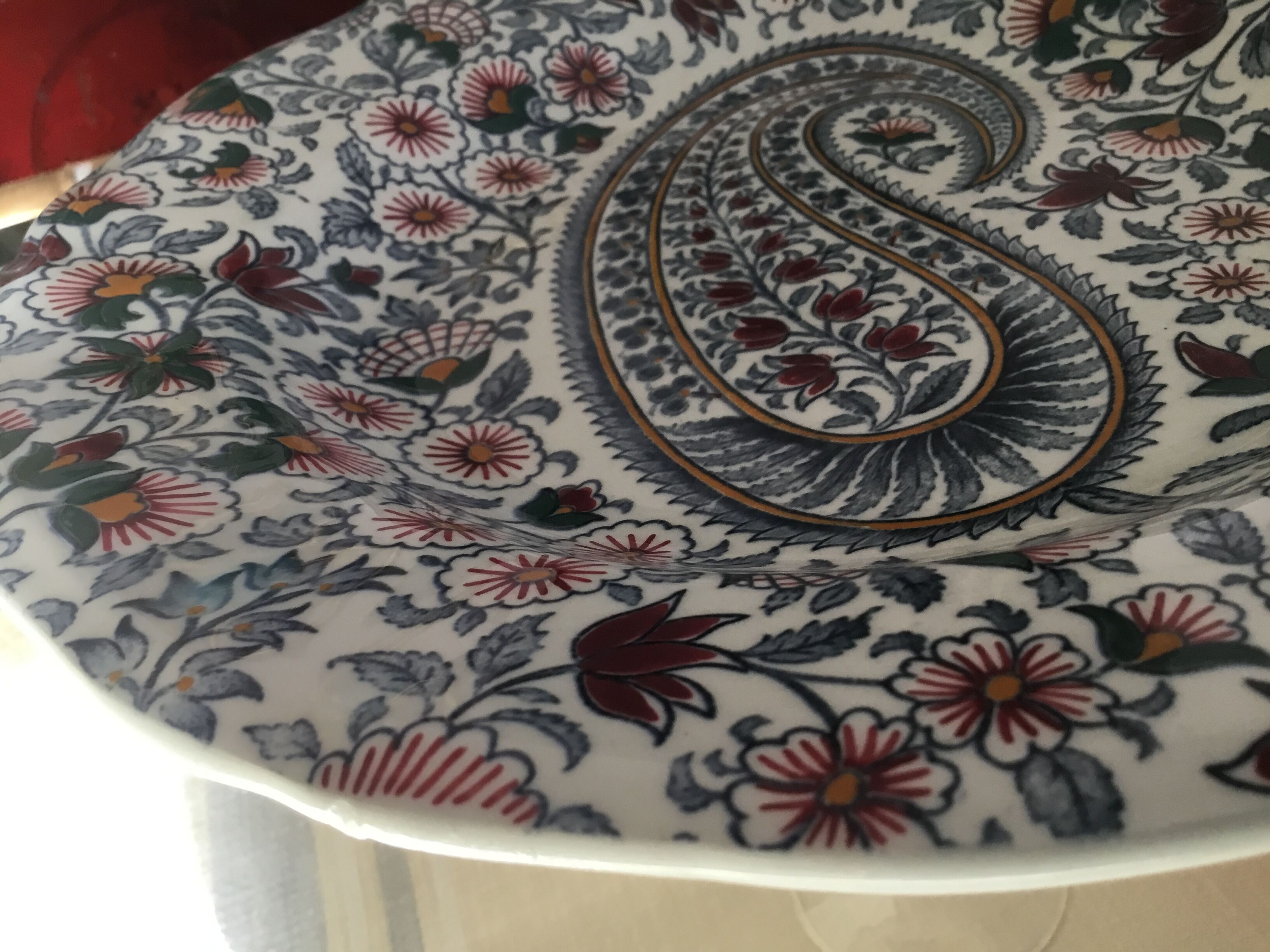 Gien earthenware plate