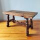 Vintage 1950s Brutalist Chalet Coffee Table