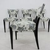 4 1950s Jindrich Halabala dining chairs,Czechoslovakia