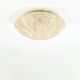 Mid Century Geometric Amber Glass Ceiling Light from Limburg, Germany, 70s