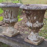 Pair of antique Medici stone vases