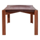 Vintage coffee table with a teak top by Jens Quistgaard, concave top, Denmark, 1960s.