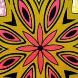 Dopamin Decor - Lampshade made from colourful African batik fabric