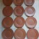 12 large flat plates Molin / Charolles