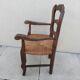 Chaise enfant vintage provençale en chêne