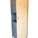 Old metal cabinet 4 shelves and hospital cloakroom