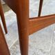 Set of 4 Scandinavian chairs by Johannes Andersen, Vamo Sonderborg, teak and imitation leather, 1960
