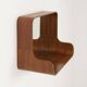 Mid-century wall mirror with shelf