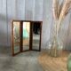 Triptyque de miroirs en rotin 63x63cm