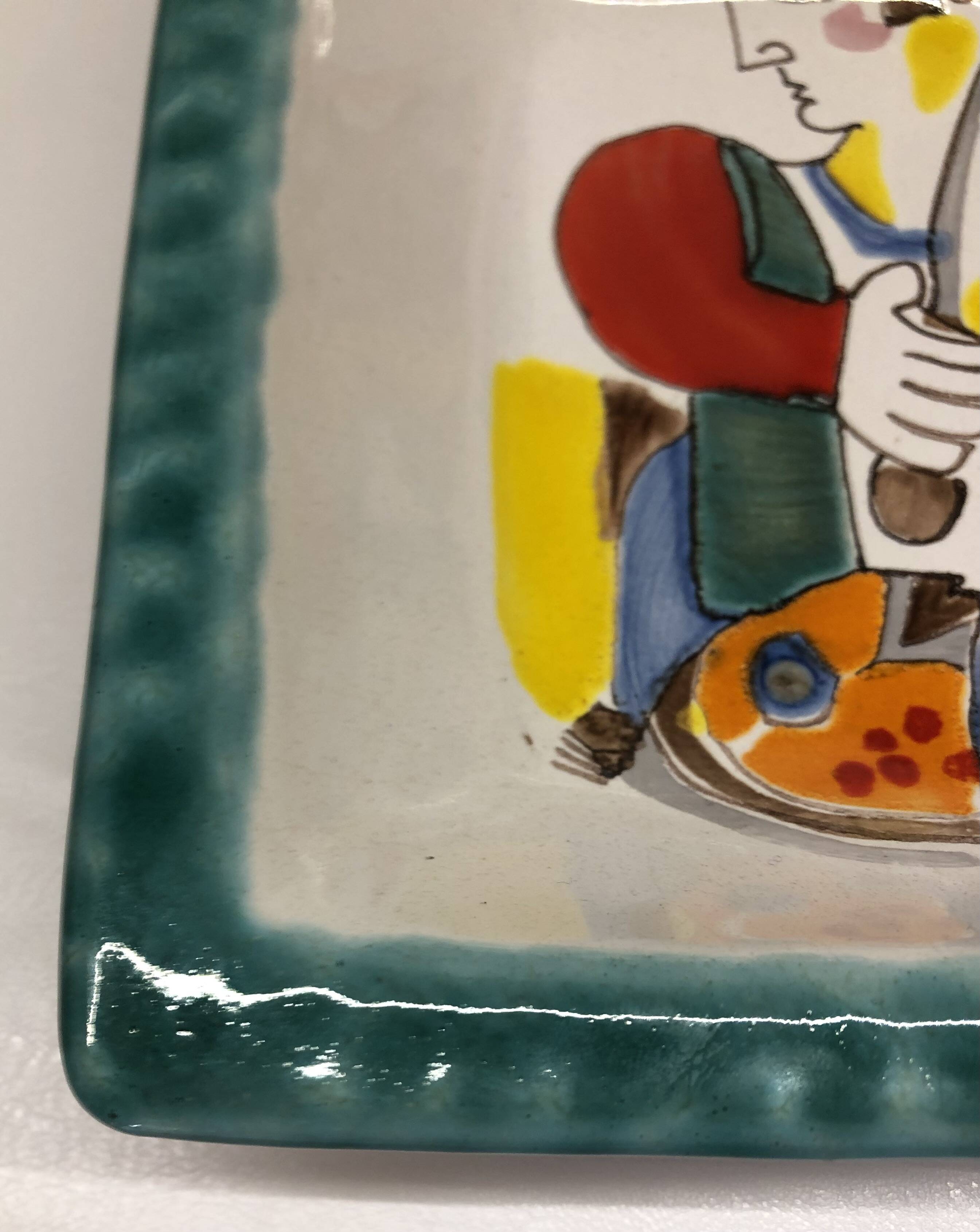 Italian ceramic empty pocket by Desimone