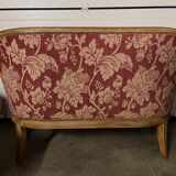 Louis XVI style 2-seater “basket” bench
