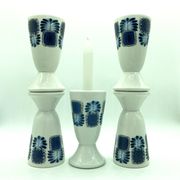 Series of 5 mazagrans or porcelain cups from Limoges