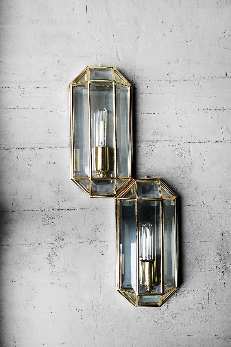 Set of geometric appliques metal 1970 s