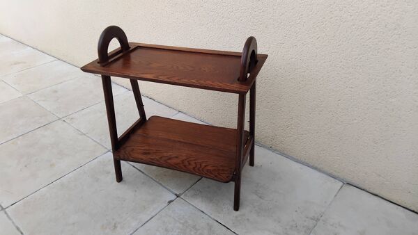 Table d appoint servante bois vintage année 50