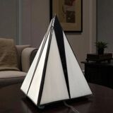 Vintage 1990s Targetti Sankey Pyramid Table Lamp