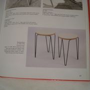 Tabouret tripode - Florence Knoll - Hairpin modèle 75 des années 50