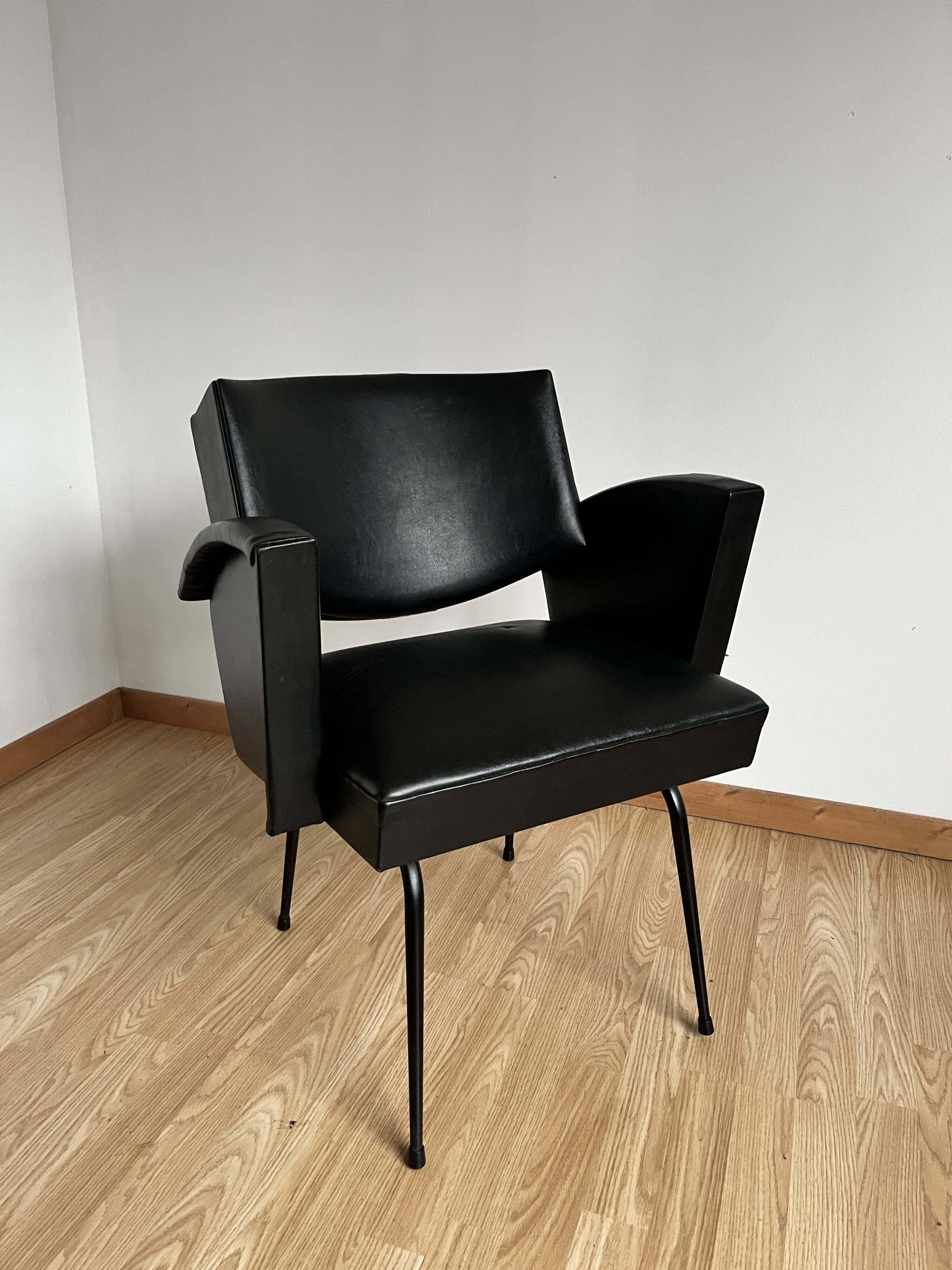 Vintage leatherette armchair