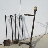 Wrought iron chimney servant, and bronze, ancient