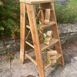 Escabeau de peintre en bois brut