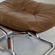 Fauteuil et ottoman design Harald Relling édité par Langlos Möbelfabrik