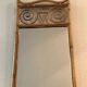 old rattan bamboo mirror owl shape vintage owl