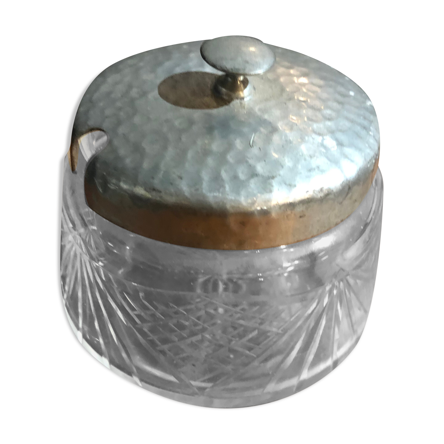 Glass sugar bowl