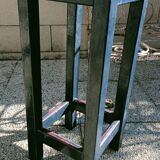 High patinated wooden stool