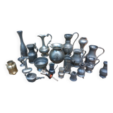 1 set of 20 pewter objects