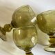 Set de 4 verres de Biot vert kaki