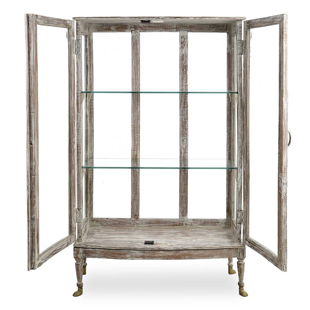 Shop window in weathered wood