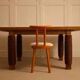 Sculptural wooden table