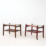 Paire de tables de chevet scandinaves des années 1940/50